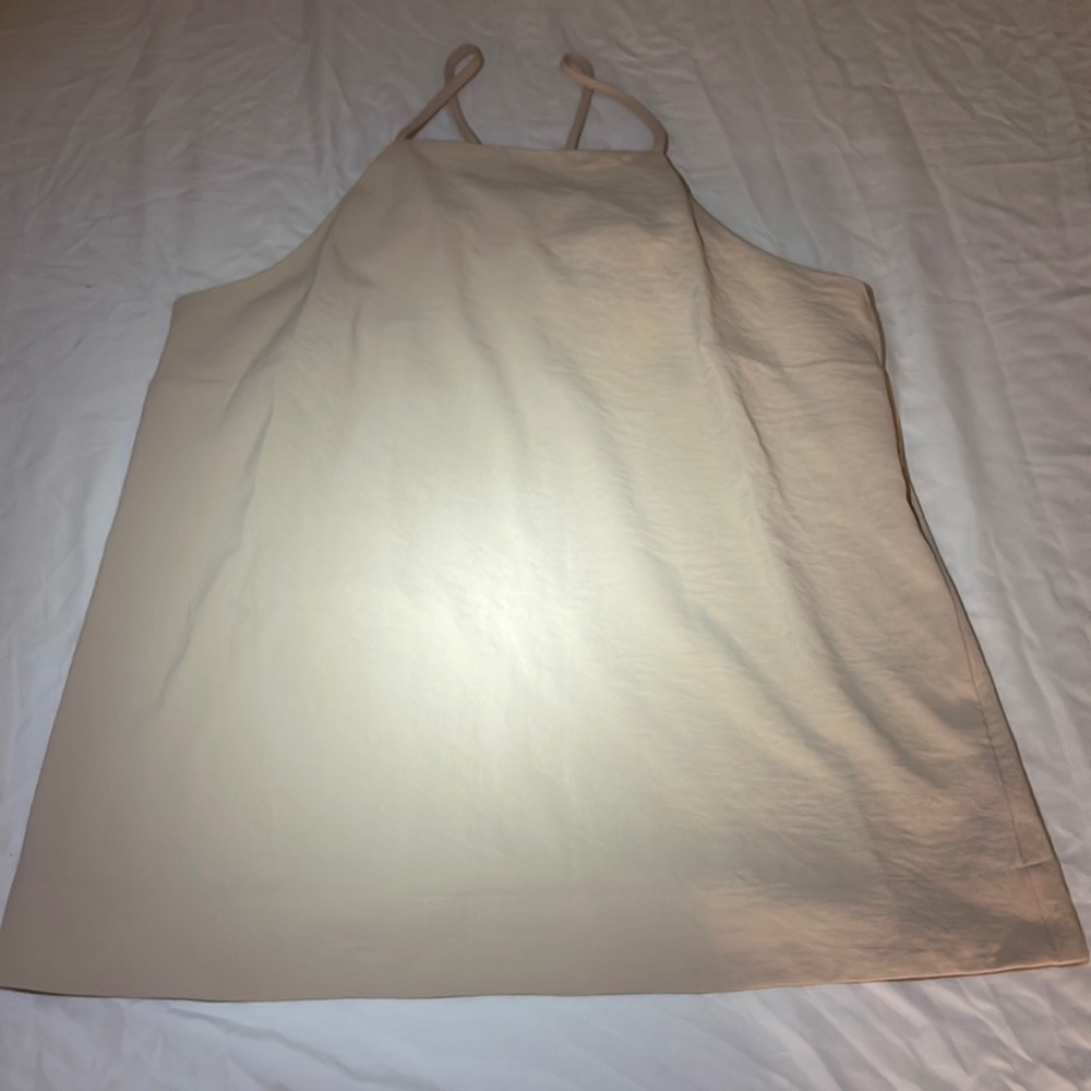 Target cream halter top. Medium.